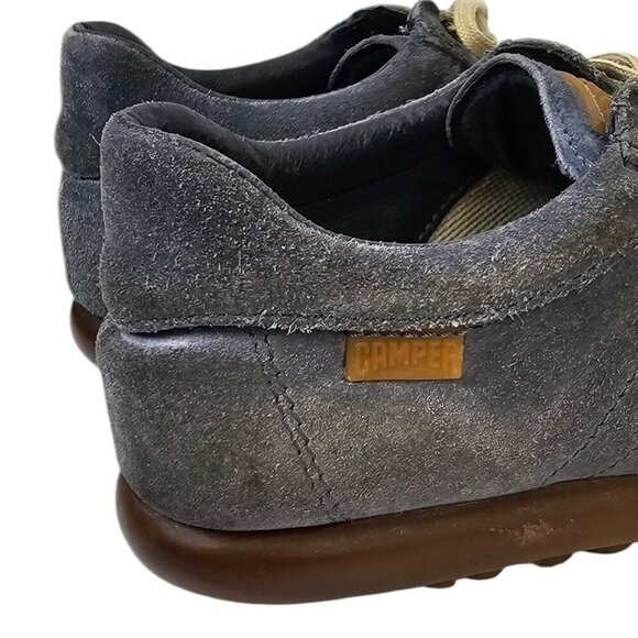 CAMPER Mens Pelotas Suede Sneakers, Blue, Size 41 US 8 - Picture 9 of 10